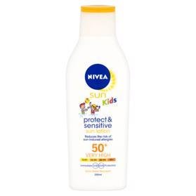 E-shop NIVEA Sun Detské mlieko na opaľovanie OF 50+, 200ml