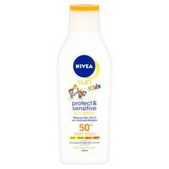 NIVEA Sun Detské mlieko na opaľovanie OF 50+, 200ml