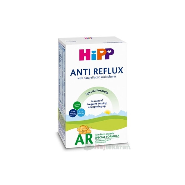 HiPP ANTI-REFLUX AR špeciálna dojčenská výživa od narodenia 300 g