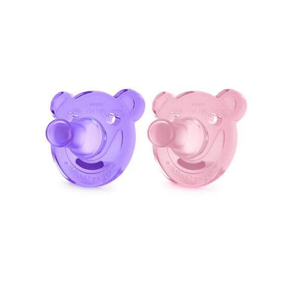 Philips AVENT Cumlík 3m+ Soothie dievča 2 ks