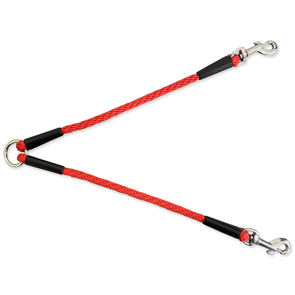 Rozdvojka SPIRÁLA 6*30 černo-červená