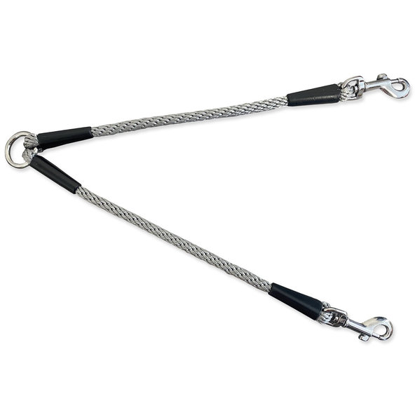 Rozdvojka SPIRÁLA 6*30 černo-šedá