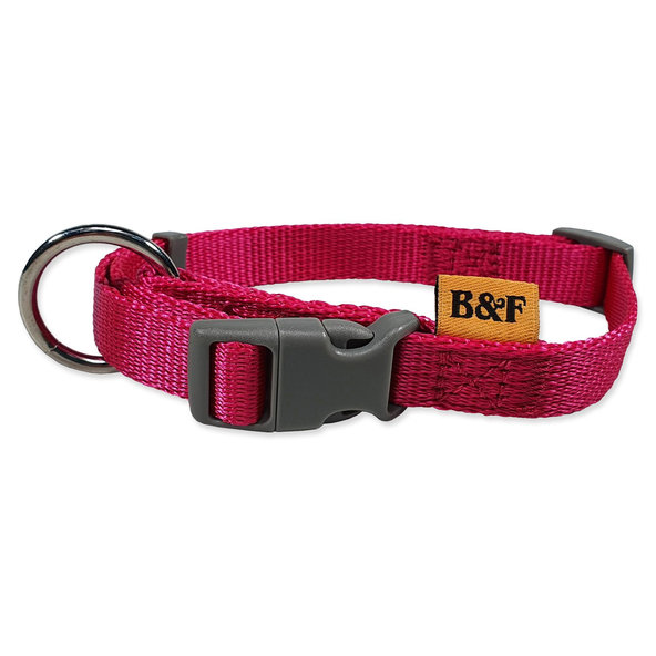 Obojek BAF nylon fuchsie 1,5x30-50cm