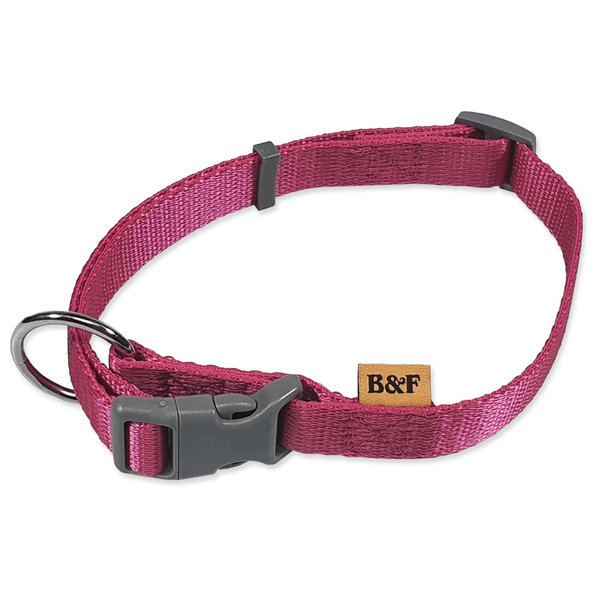 Obojek BAF nylon fuchsie 2x38-60cm