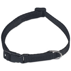 Obojek BAF nylon černý 1x26-35cm