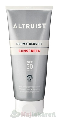 ALTRUIST Opaľovací krém SPF 30 200ml kúpite na Najlekaren.eu