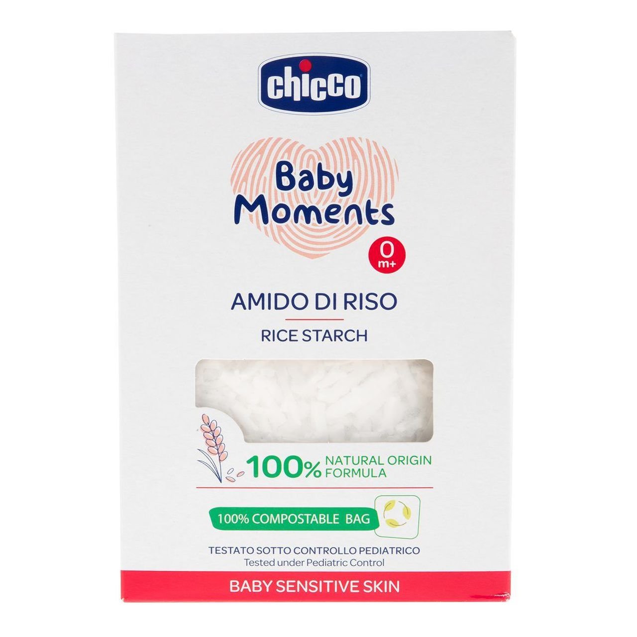 E-shop CHICCO Škrob detský ryžový do kúpeľa Sensitive 250 g