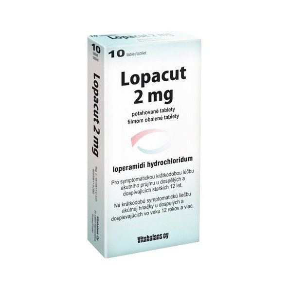 Lopacut 2 mg na hnačku 10 tabliet