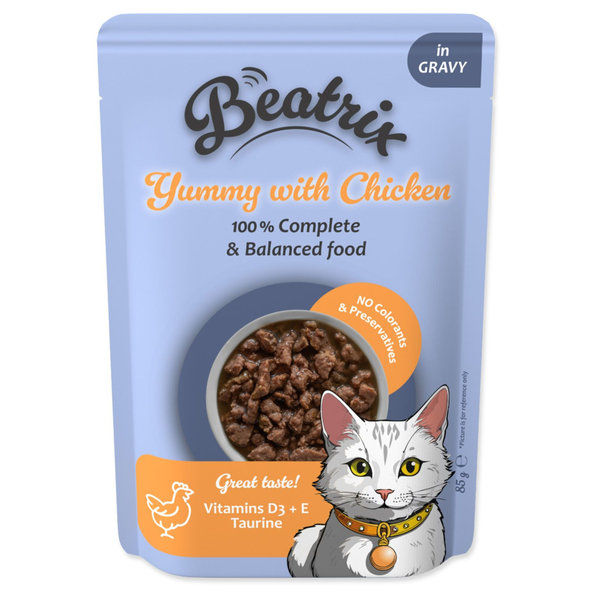 Kapsička Beatrix Adult s kuracím 85g