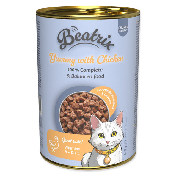 Konzerva Beatrix Adult s kuracím mäsom 415g