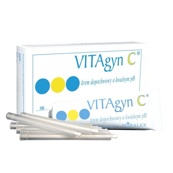 VITAgyn C vaginalny krém s kyslým pH 30 g + 6 aplikátorov