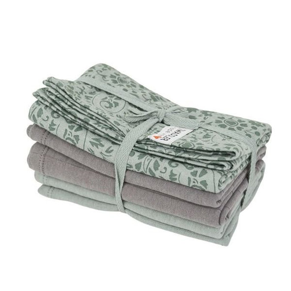 LODGER Plienky mušelínové Swaddler Flower Tribe 3balenie 70 x 70 cm Silt Green