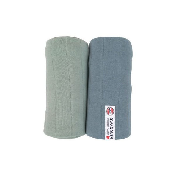 LODGER XL zavinovačky mušelínové Swaddler Tribe 2balenie 120 x 120 cm Silt Green