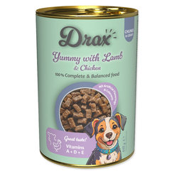 Konzerva Drax Adult s jahňacím a kuracím mäsom 415g