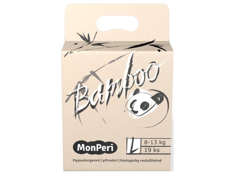 E-shop MONPERI Jednorazové eko plienky Bamboo L 8-13 kg
