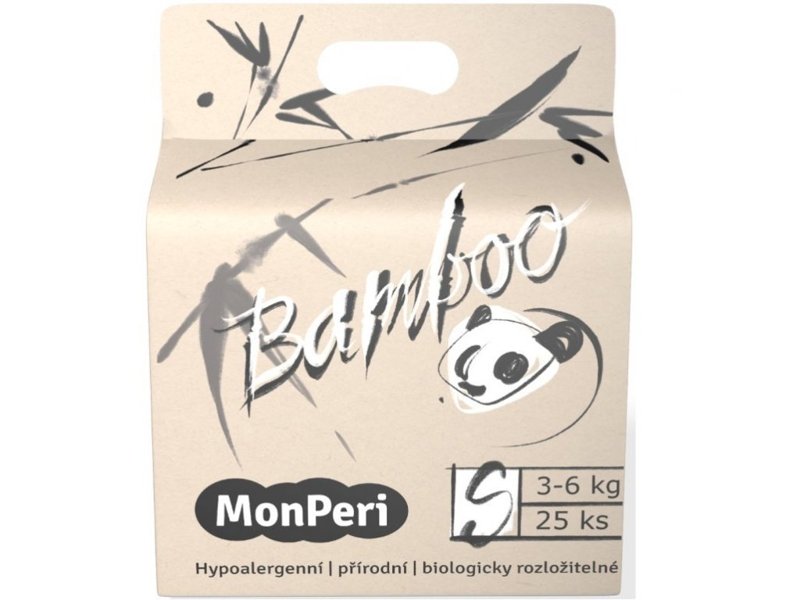 E-shop MONPERI Jednorazové eko plienky Bamboo S 3-6 kg