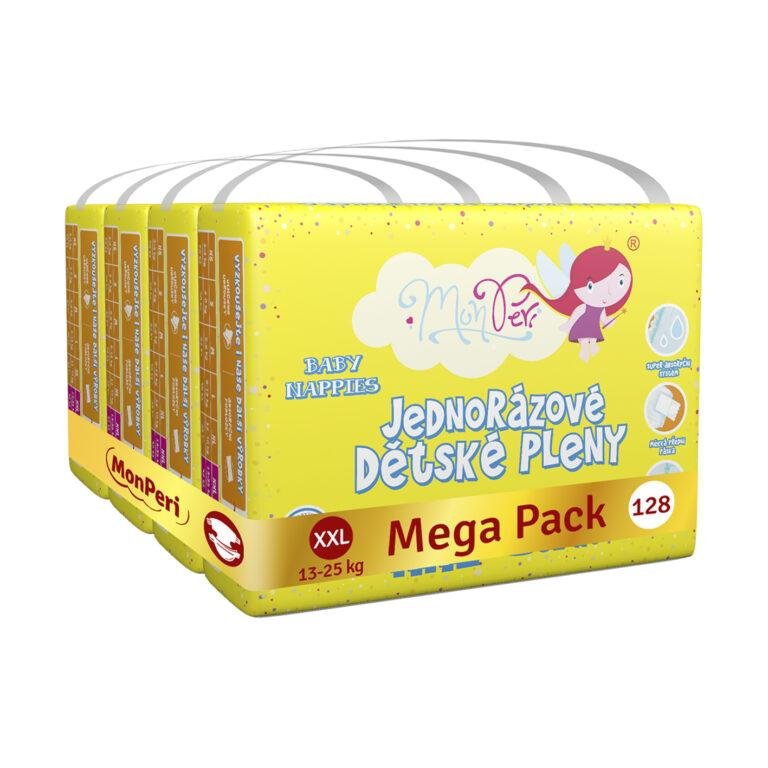 E-shop MONPERI Jednorazové plienky Klasik XXL 13-25 kg Mega Pack