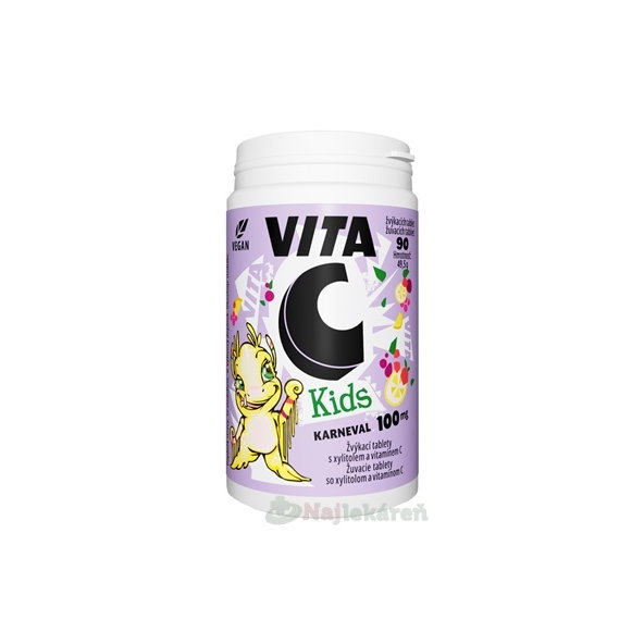 VITA C KIDS 100mg 90 žuvacích tabliet