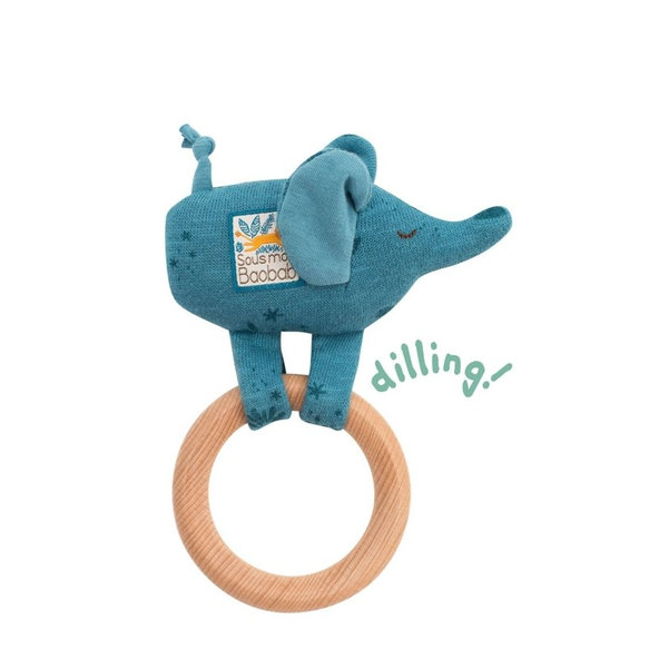MOULIN ROTY Hrkajúci sloník s dreveným krúžkom