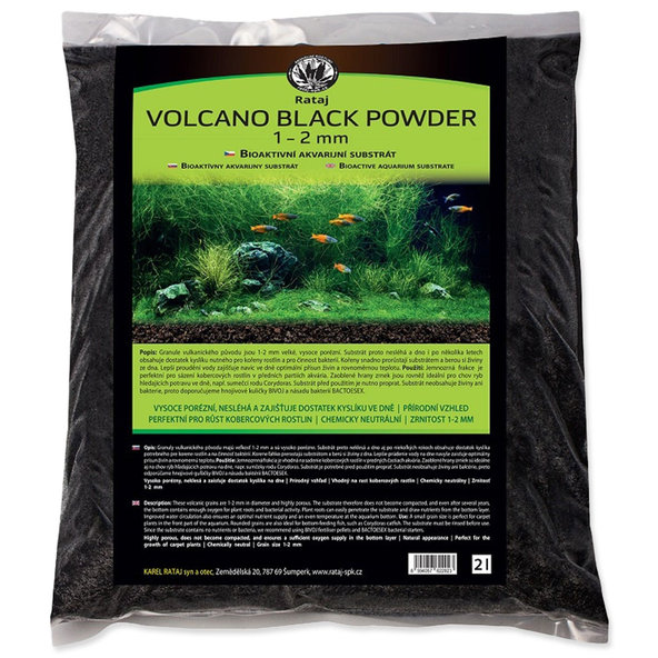 Substrát Rataj Volcano Black Powder 2l