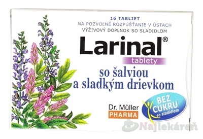 Dr. Müller LARINAL so šalviou a sladkým drievkom 16 tabliet kúpite na Najlekaren.eu