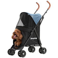 Kočík Kenyone 45x61x100cm modrý, čierna konštrukcia