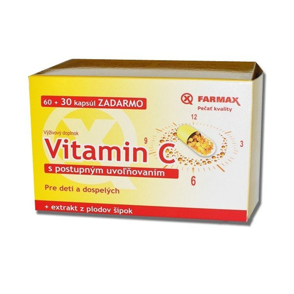 Vitamín C s postupným uvoľňovaním 60 + 30 cps