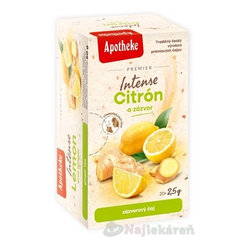 APOTHEKE PREMIER Intense Citrón a Zázvor zázvorový čaj  20x2,5 g
