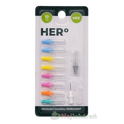 HERBADENT HERo ELECTRA Medzizubná kefka Mix 10 ks