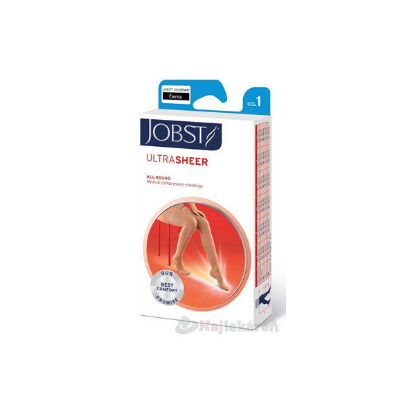 JOBST kompresívne stehenné pančuchy, čierne Veľ.5