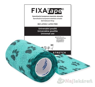 FIXAtape STRETCH Samofixačné ovínadlo zelené 7,5cm x 450cm 1 ks