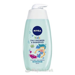 NIVEA Kids 2in1 Detský sprchový gél Boy s jablkovou vôňou 500 ml