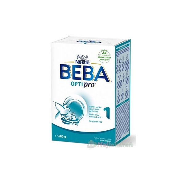 BEBA OPTIPRO 1 počiatočná mliečna výživa (od narodenia) 600 g