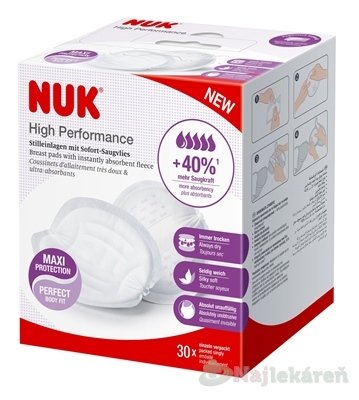 E-shop NUK High Performance Prsné vankúšiky pre dojčiace mamičky 30 ks