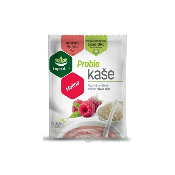 topnatur Probio KAŠA Malina, instantná ryžová kaša, 60g