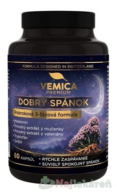 Vemica Premium DOBRÝ SPÁNOK 60 kapsúl