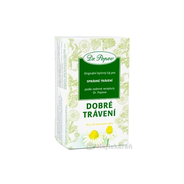 Dr. Popov Bylinný čaj Dobre trávenie 20 vrecúšok
