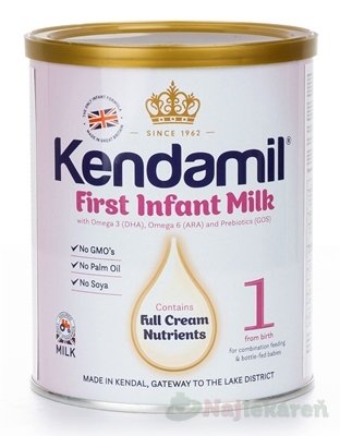 E-shop KENDAMIL 1 počiatočná dojčenská mliečna výživa s DHA (0 - 6 mesiacov) 400 g