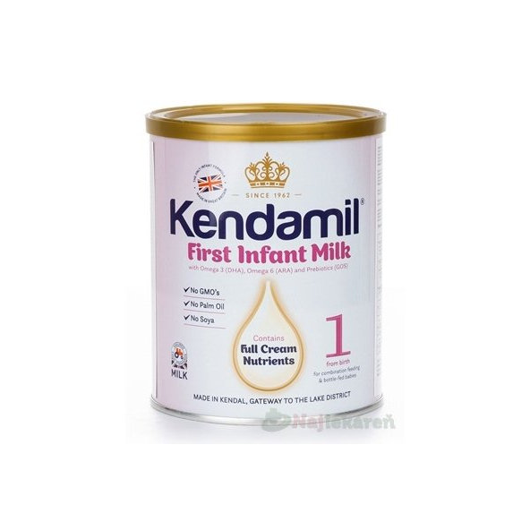 KENDAMIL 1 počiatočná dojčenská mliečna výživa s DHA (0 - 6 mesiacov) 400 g