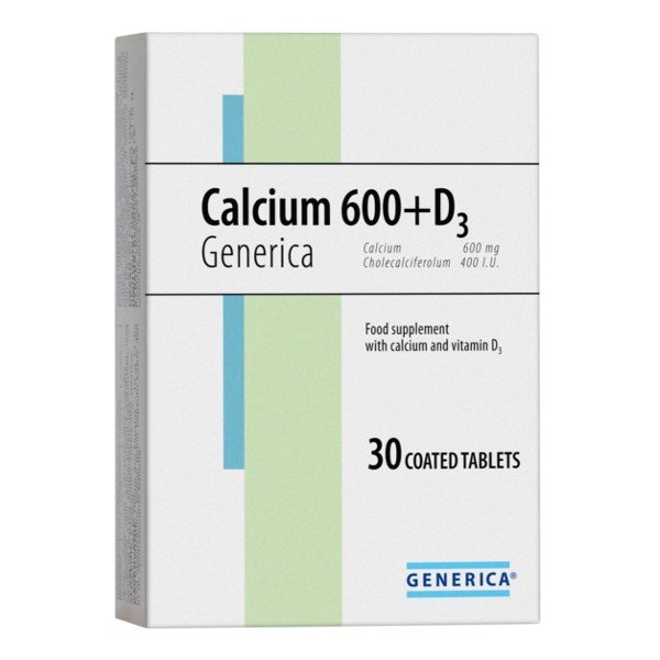 E-shop Generica Calcium 600+D3 30 tabliet