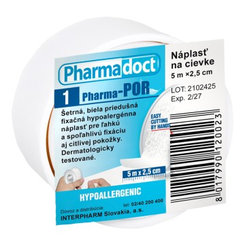 Pharmadoct nápl.na cievke biela hypoalerg 2.5cmx5m