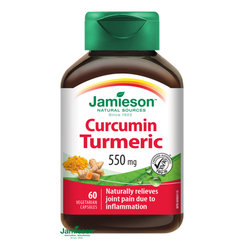 Jamieson Kurkumín 550 mg na poruchy trávenia 60 kapsúl
