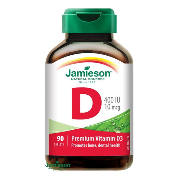 Jamieson Vitamín D3 400 IU 90 tabliet