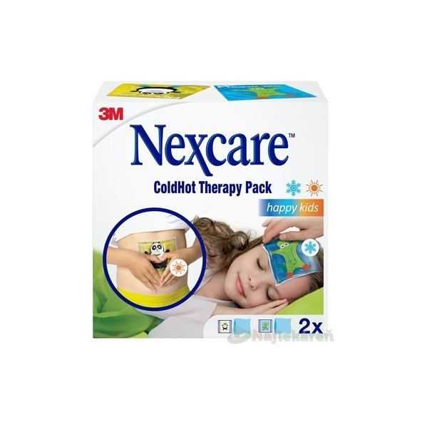3M Nexcare ColdHot Therapy Pack Happy Kids gélový obklad pre deti 2 ks