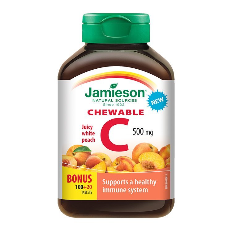 E-shop Jamieson Vitamín C 500 mg broskyňa 120 kapsúl