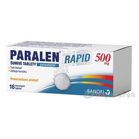 PARALEN RAPID 500 mg na bolesť a horúčku 16 šumivých tabliet