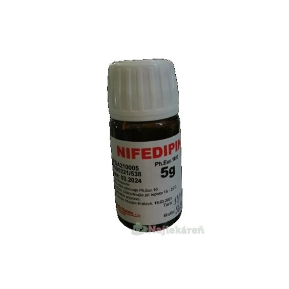 Nifedipinum v liekovke širokohrdlej 5g