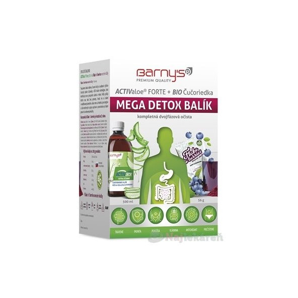 Barny's ACTIValoe FORTE+BIO Čučoriedka MEGA DETOX