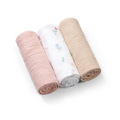 BABYONO Plienky mušelínové Super Soft 3 ks 70 x 70 cm pink