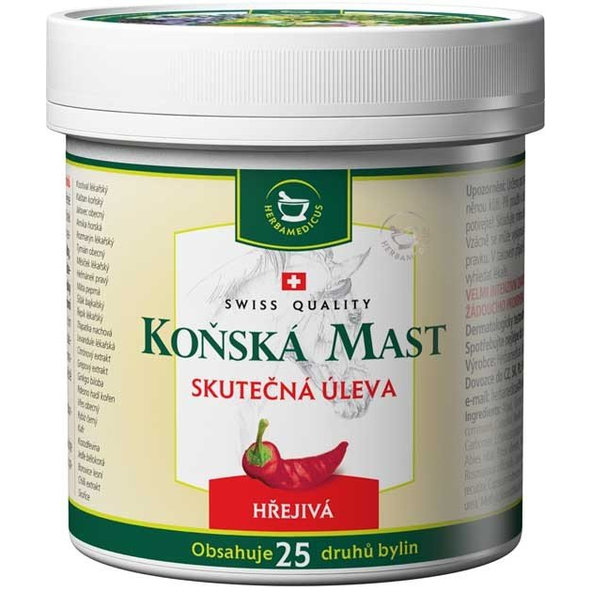 KONSKÁ MASŤ HREJIVÁ na  bolesť 250 ml